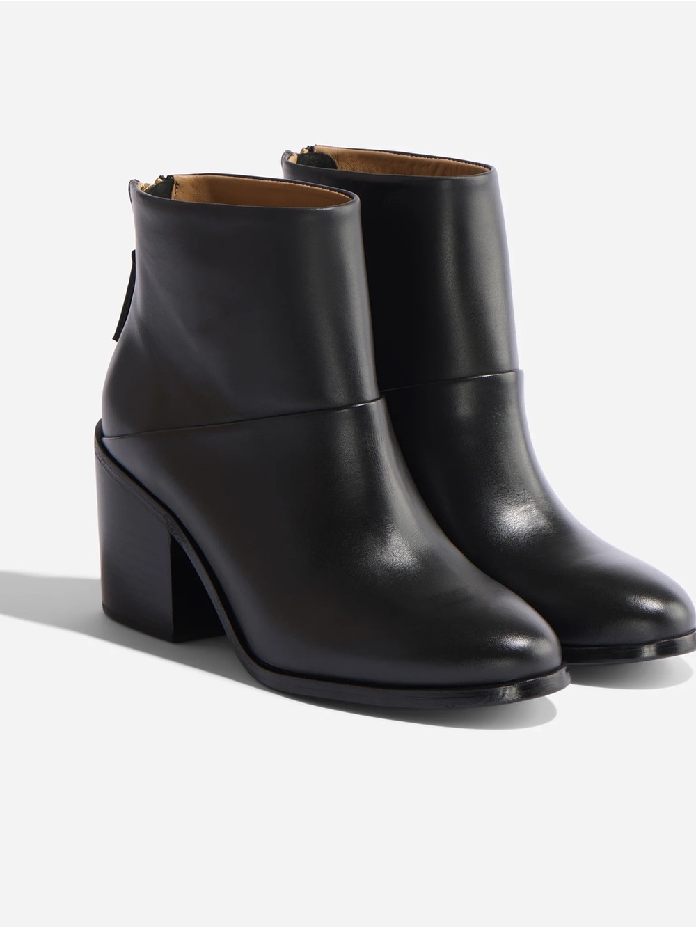 NWT Nisolo Dari Boot 2.0 Black Leather Block Heel Ankle Boots